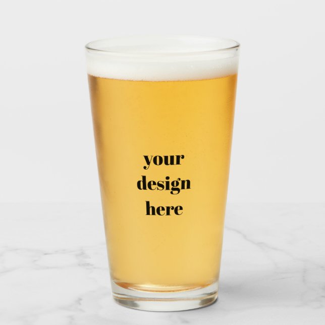 Verre Personnaliser ou Customiser (Devant (rempli))