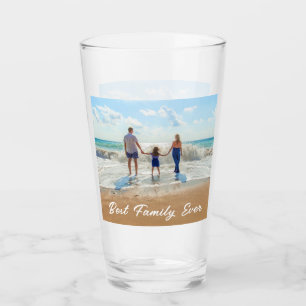 Verre Personnaliser votre famille Photo Texte Cadeau ave