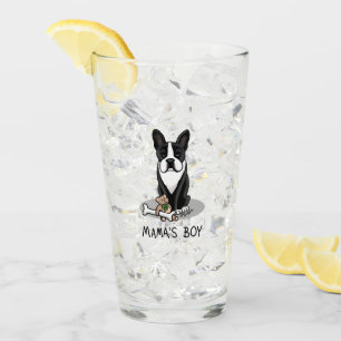 Verre Petit Mama's Boy Boston Terrier (noir)