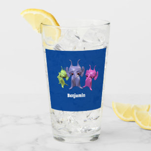 Verre Petits Martiens, personnalisés pour les enfants.