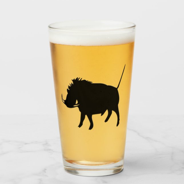 Verre Phacochère  (Devant (rempli))