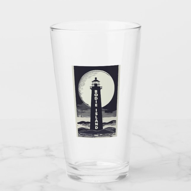Verre Phare de Bodie Island North Carolina Moon (Devant)