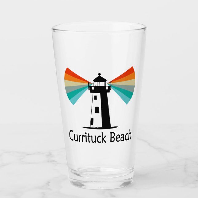 Verre Phare de Currituck Beach Arc-en-ciel (Devant)