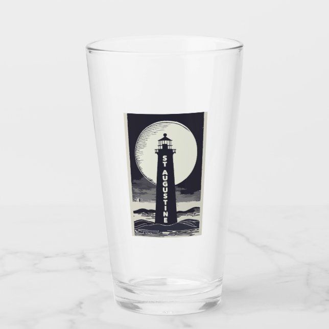 Verre Phare de St. Augustine Floride Lune (Devant)