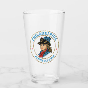 Verre Philadelphie Pennsylvanie coloniale