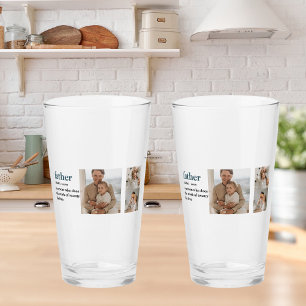 Verre Photo Collage moderne Happy Fête des pères Cadeau