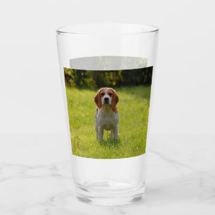 Verre Photo de chien personnalisée 2 côté