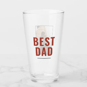 Verre Photo de la fête du Père du meilleur papa