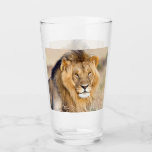 Verre Photo de lion majestueuse