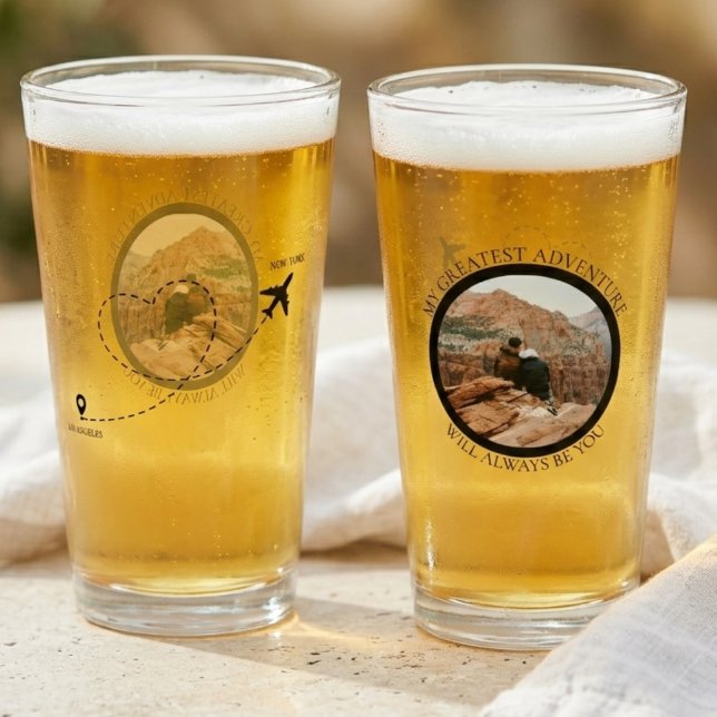 Verre Photo de relation à distance  (Long Distance Relationship Photo Glass
)
