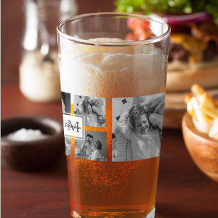 Verre Photo Famille Collage tendance Noir & Blanc Initia