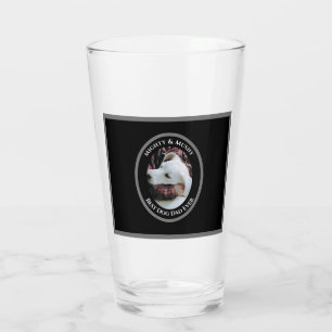 Verre Photo mignonne de papa embrassant Sweet White Chie