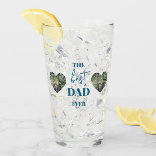 Verre Photo Papa & Enfant - Cadre Coeur Meilleur Papa Ja