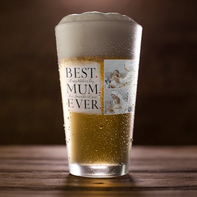 Verre Photo Pink Happy Mothers Day (Créateur téléchargé)