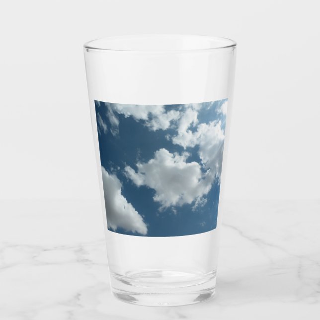 Verre Photographie abstraite de ciel nuageux (Devant)