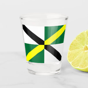 Verre photographié patriotique avec le drapeau de 