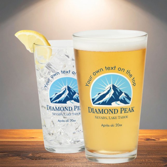 Verre Pichet de bière de la station de ski Diamond Peak  (Créateur téléchargé)