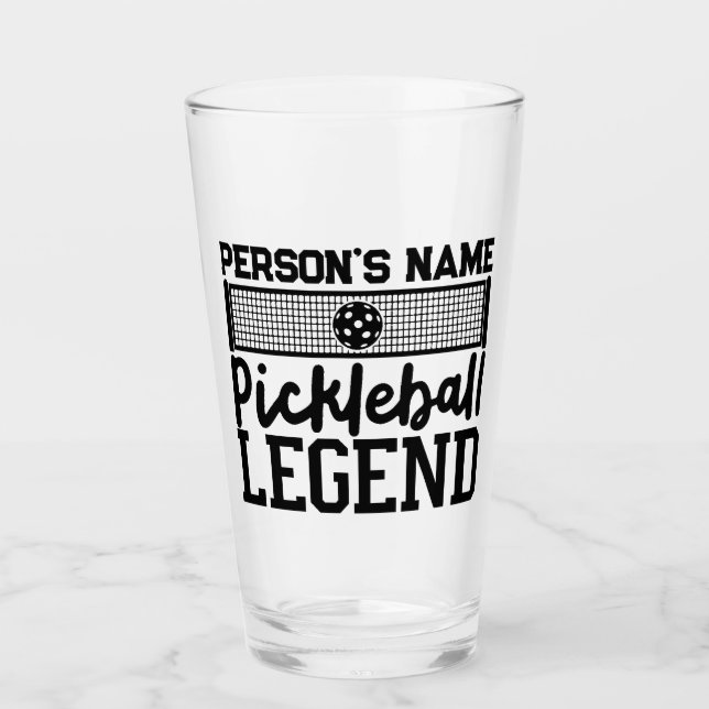 Verre Pickleball Legend Nom personnalisé (Devant)