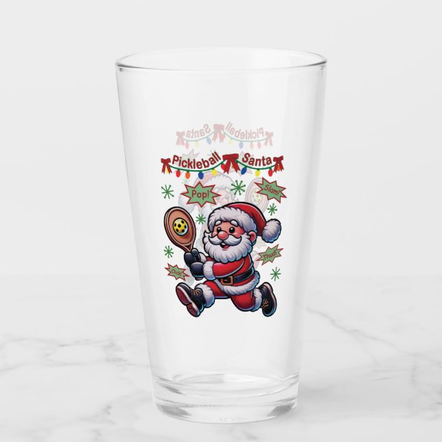 Verre Pickleball Père Noël Noël (Devant)