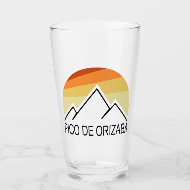 Verre Pico de Orizaba Mexique Retro (Devant)