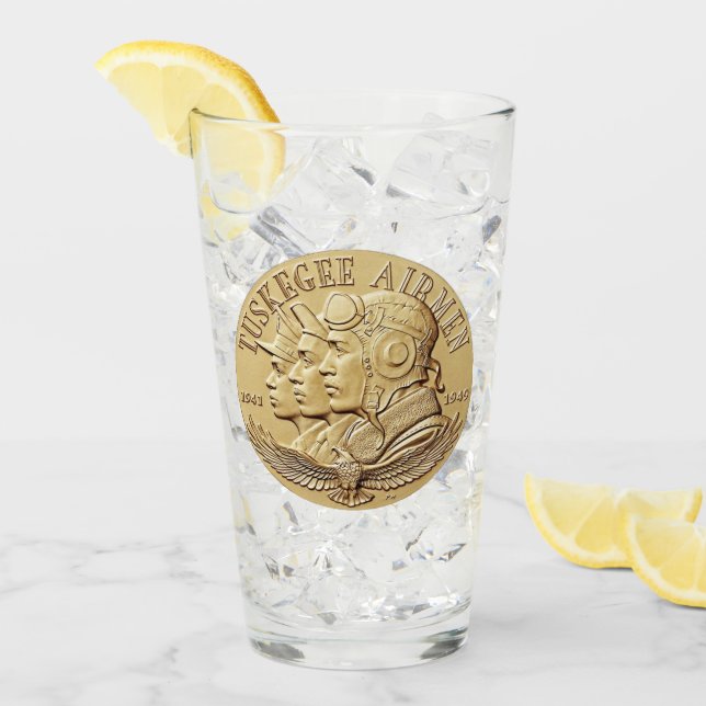 VERRE PIÈCE DE MONNAIE D'AVIATEURS DE TUSKEGEE (Devant glace)