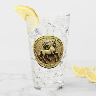 Verre Pièce Unicorne d'or rond, Sac fourre-tout