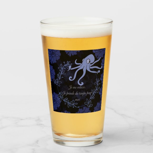 Verre pieuvre (Devant (rempli))
