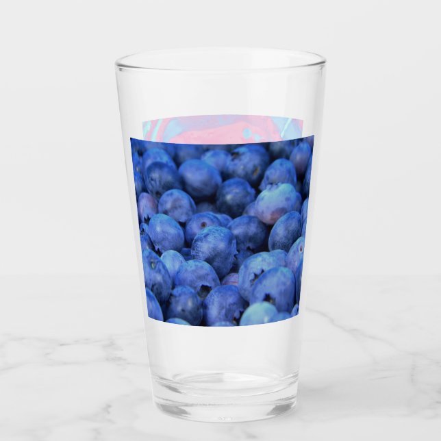 Verre pile de bleuets (Devant)