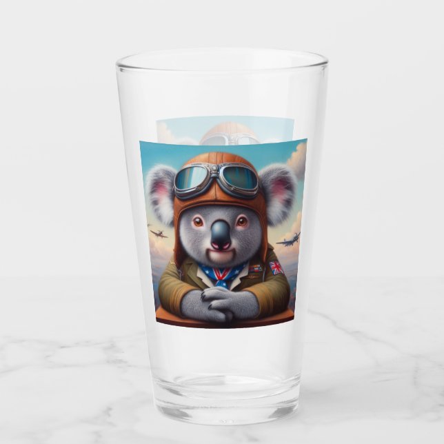 Verre Pilote d'avion Koala (Devant)