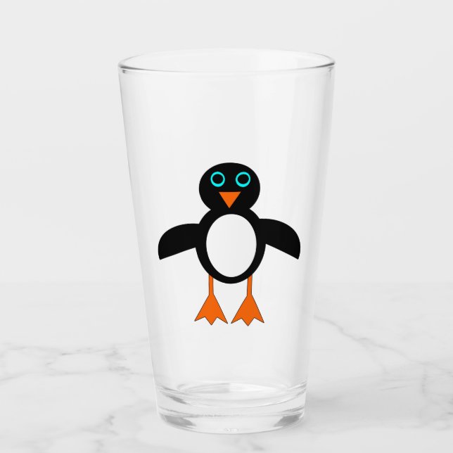 Verre Pingouin mignon (Devant)
