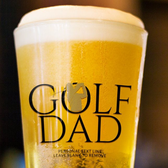Verre Pint d'or Cool tendance "GOLF DAD" (Créateur téléchargé)