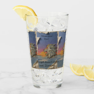 Verre Pint Glass Awaken the Lion