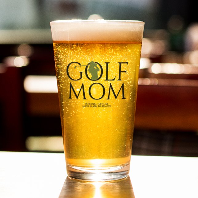 Verre Pint vert Cool tendance "GOLF MOM" (Créateur téléchargé)