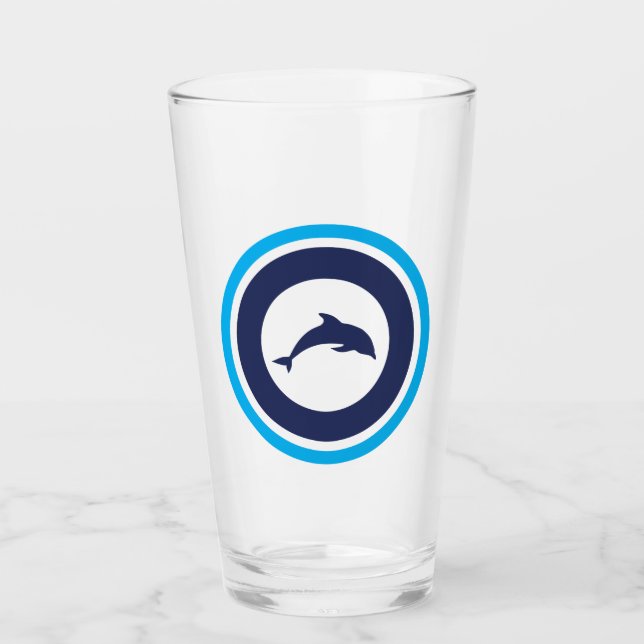 Verre PJK 16oz / dauphin (Devant)