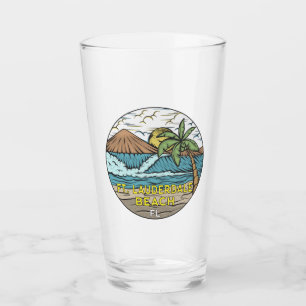 Verre Plage de Fort Lauderdale Floride Vintage