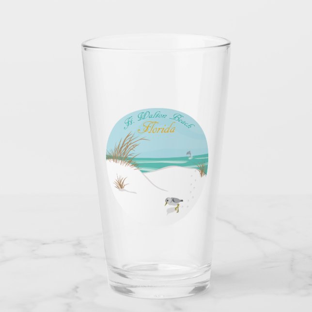 Verre Plage de Ft. Walton (Floride) (Devant)