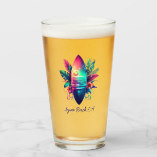 Verre Plage Tropical Surboard
