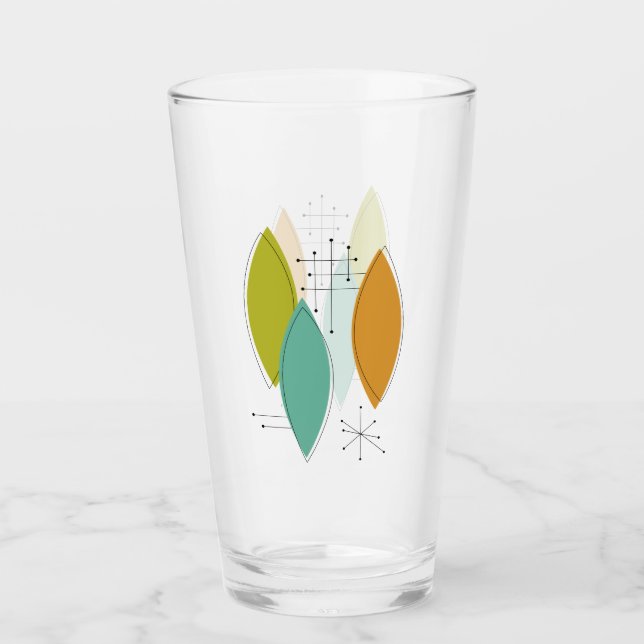 Verre Plaisir Age atomique Surboard Formes mi-siècle (Devant)