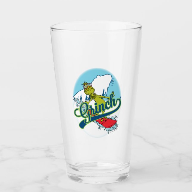 Verre Planche à neige du Grinch (Devant)