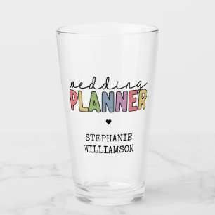 Verre Planificateur d'événements de mariage personnalisé