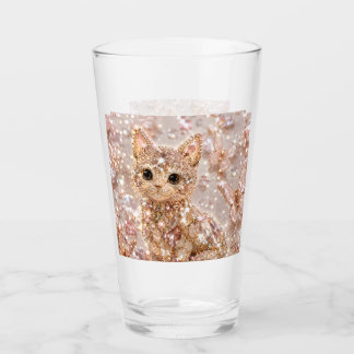 Verre Plat à Trinket en Cristal Brillants Chat Mignon Es
