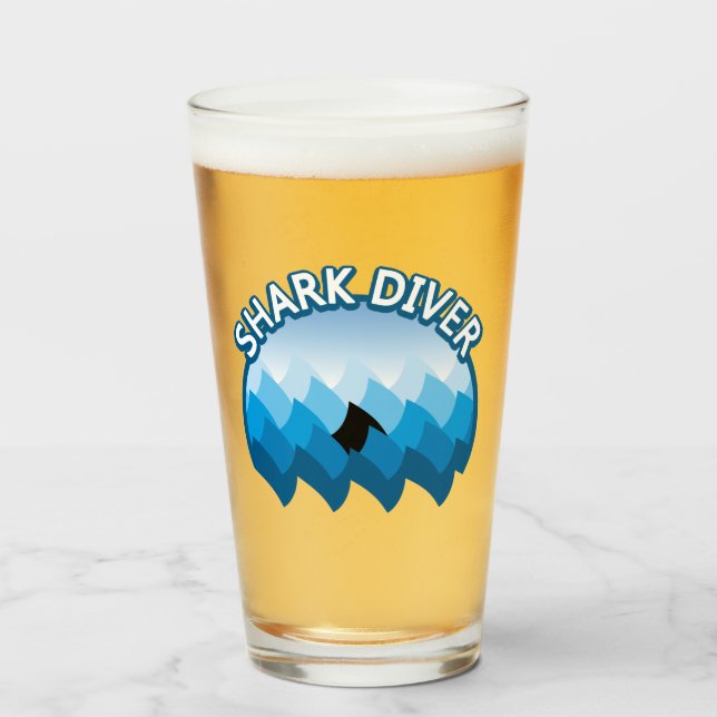 Verre Plongeur de requins (Devant (rempli))