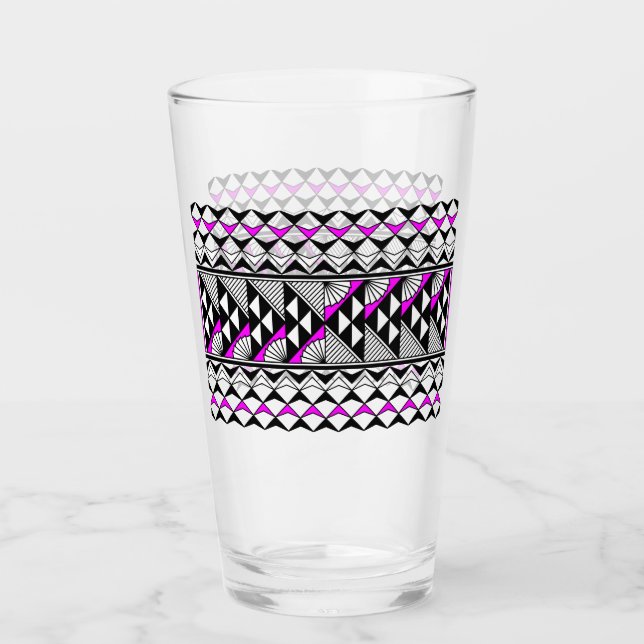 Verre Pluie et soleil en rose (Devant)