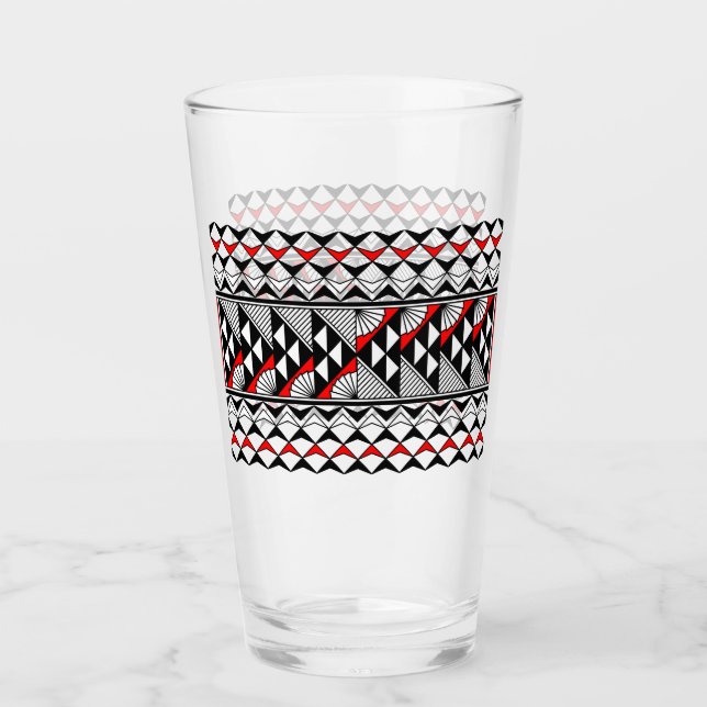Verre Pluie et soleil en rouge (Devant)