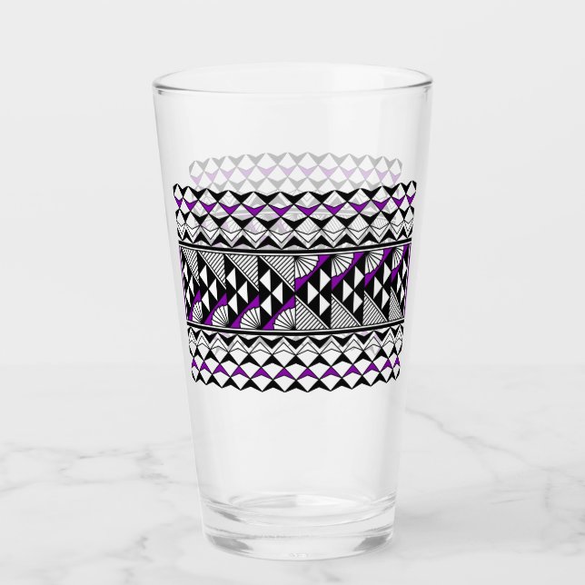 Verre Pluie et soleil en violet (Devant)