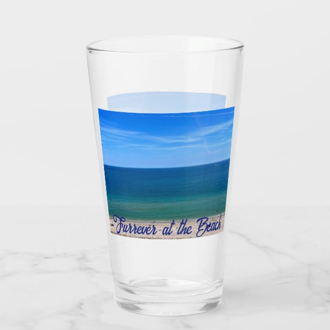 Verre Plus d'eau à la Beach Glass Cup (Dos)