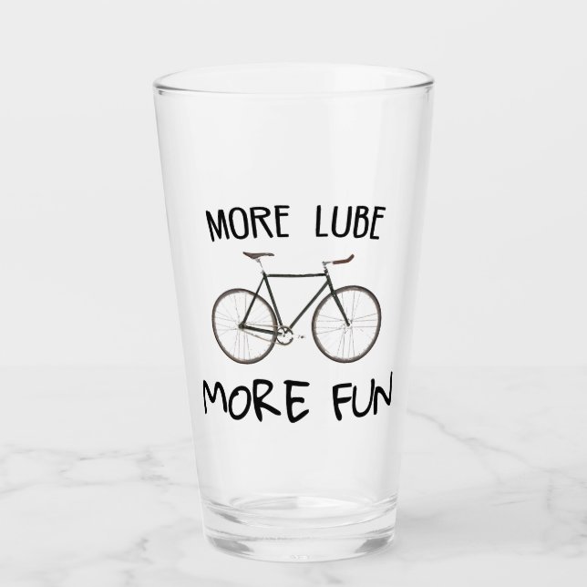 Verre Plus Lube Plus Vélo Amusant (Devant)