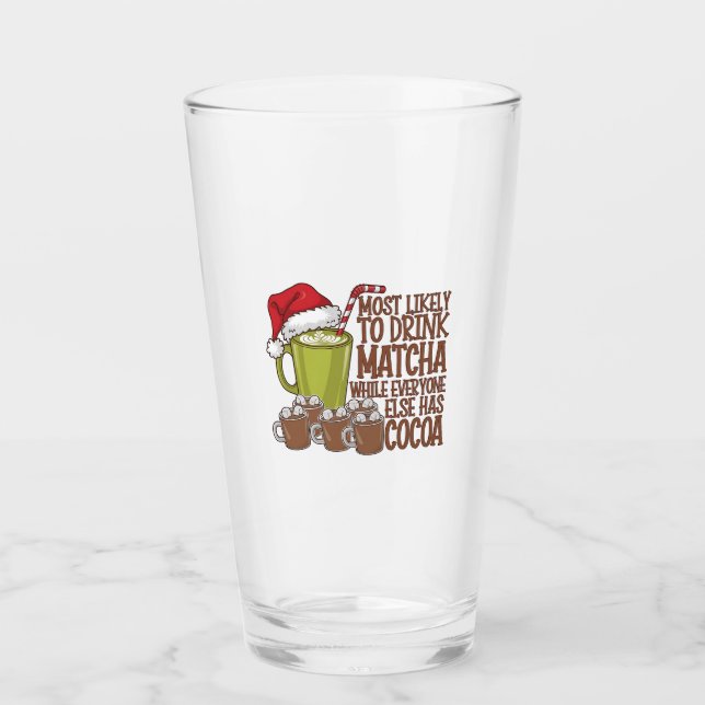 Verre Plus susceptible de boire du Matcha et de regarder (Devant)