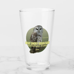 Verre POIDS de Great Smoky Mountains NP (hibou barré)