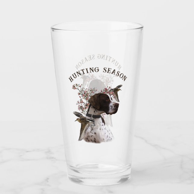 Verre Pointeur anglais, chasse aux oiseaux (Devant)